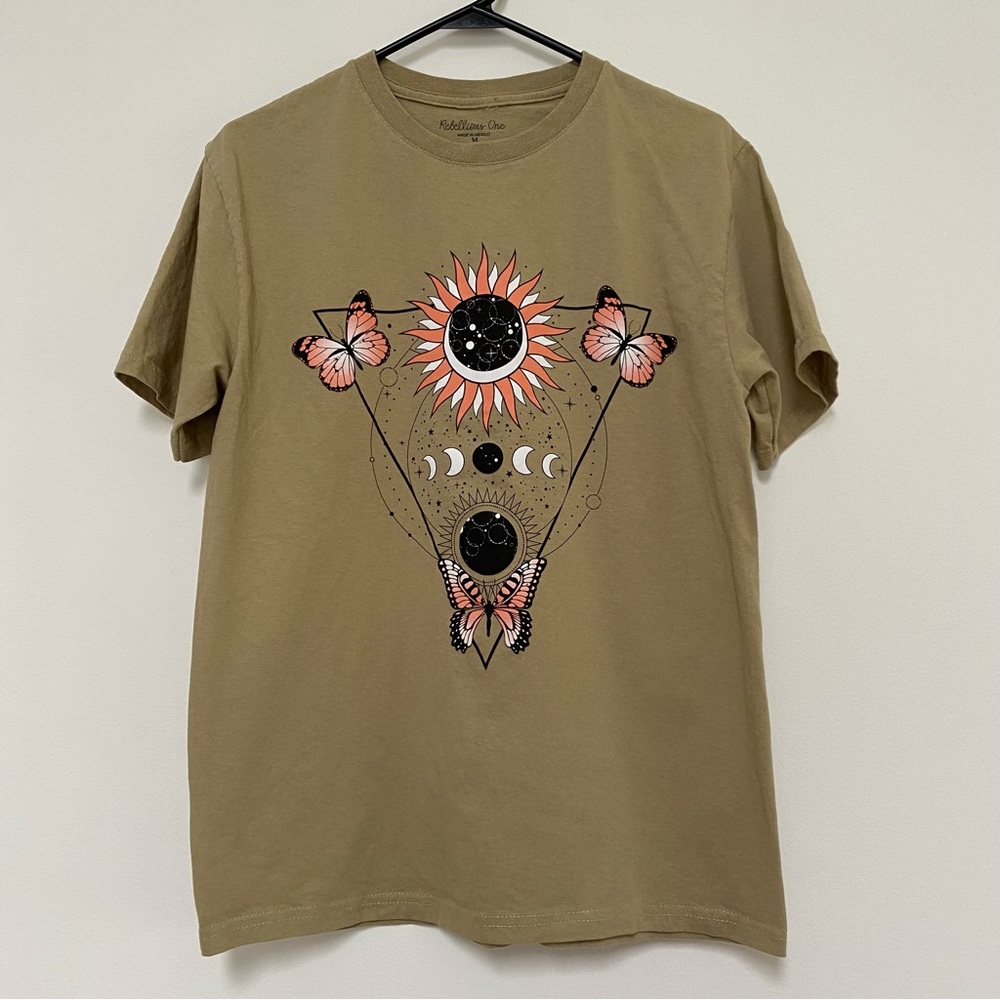 Rebellious One Cotton Astronomic T-Shirt Medium